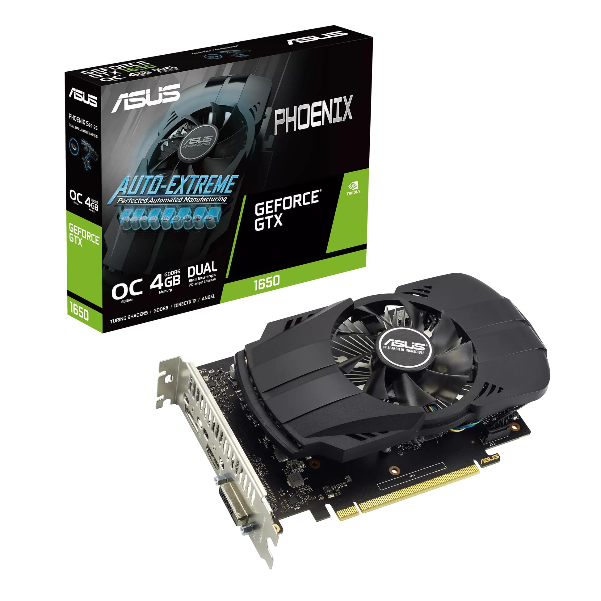 ASUS Phoenix GeForce GTX 1650 EVO OC Edition 4GB GDDR6 Graphics Card (90YV0GX4-M0NA00) image 1