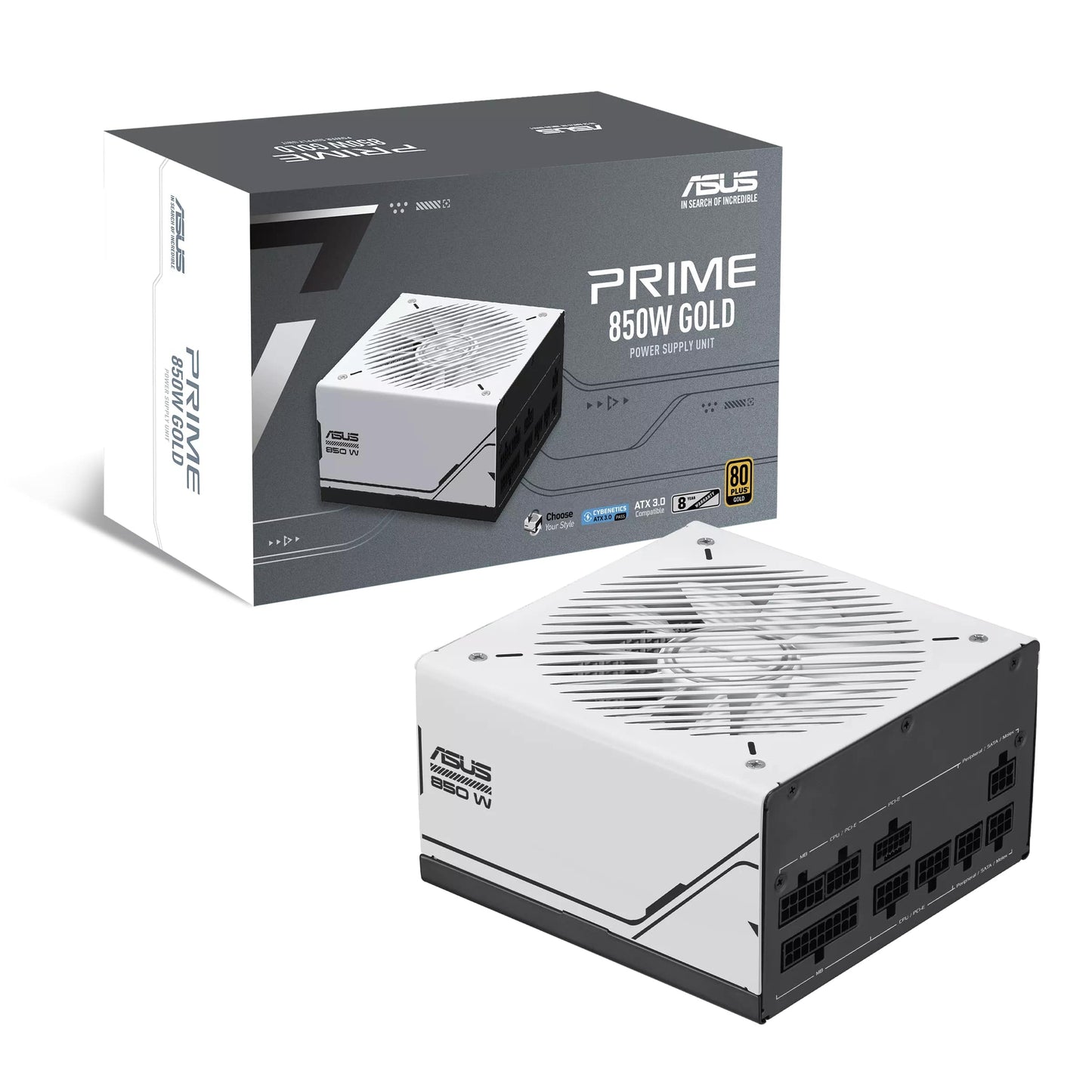 ASUS Prime 850W 80+ Gold Certified Gaming Power Supply (90YE00U0-B0NB00) image 1