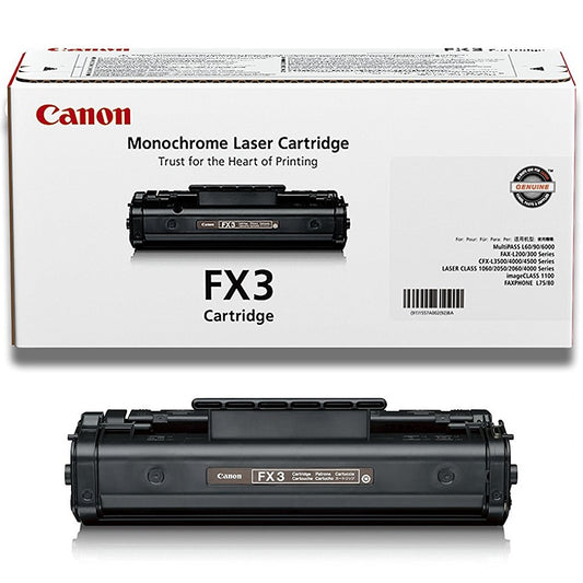Genuine Canon FX3 Black Laser Toner Cartridge image 1