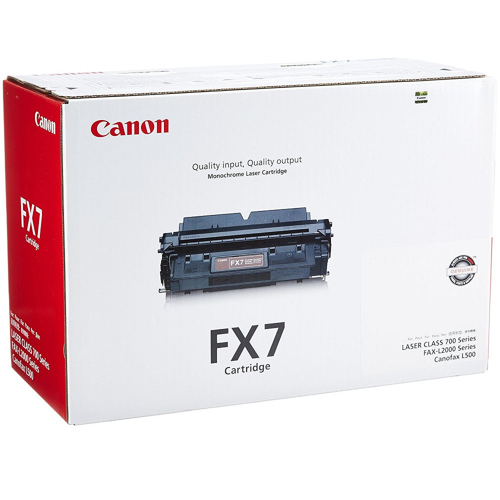 Genuine Canon FX7 Black Laser Toner Cartridge image 1