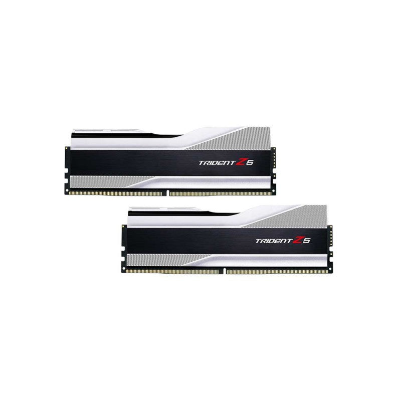G.Skill Trident Z5 DDR5-6000MHz CL40-40-40-76 1.30V 32GB (2x16GB) – Silver Desktop Memory (GZ-TZ-6000C40-2x16S) image 1