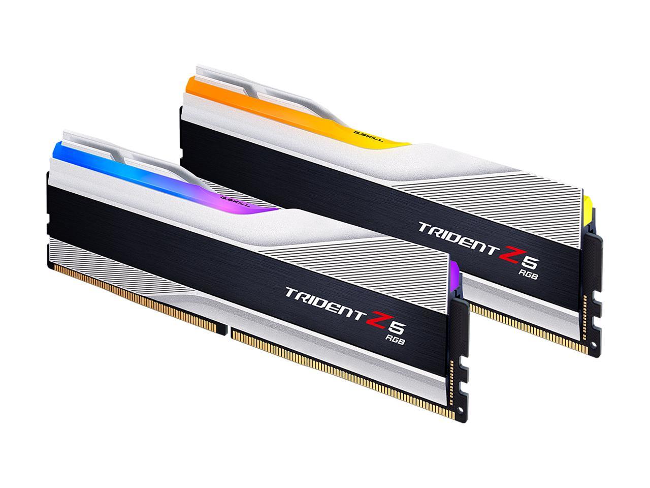 G.Skill Trident Z5 RGB DDR5-5600MHz CL36-36-36-76 1.20V 32GB (2x16GB) Silver Desktop Memory (GZ-TZ-RGB-5600-2x16S) image 3