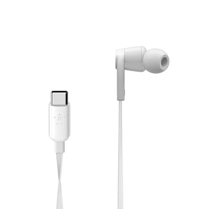 Belkin SoundForm Wired Earbuds with USB-C Connector (G3H0002BTWHT) — front view