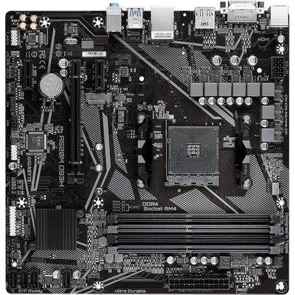Gigabyte A520M DS3H AM4 mATX Motherboard — front view