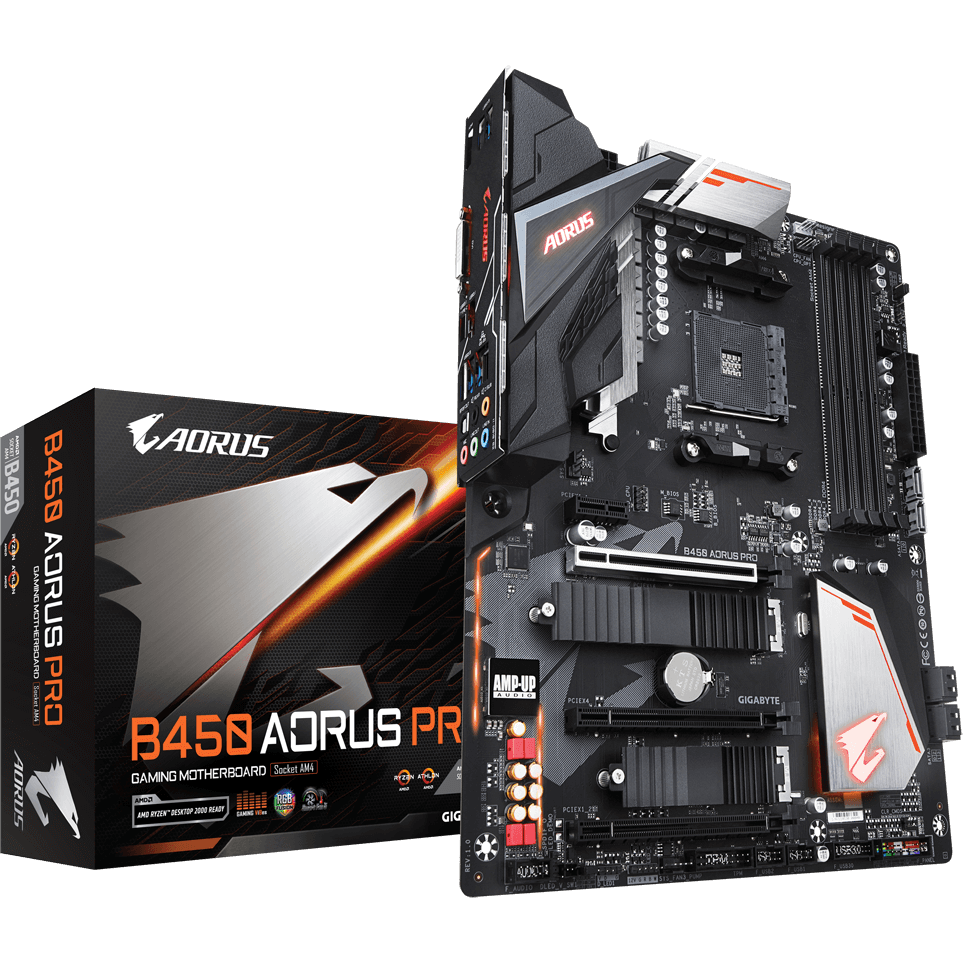 Aorus B450 Pro AM4 ATX Motherboard image 1