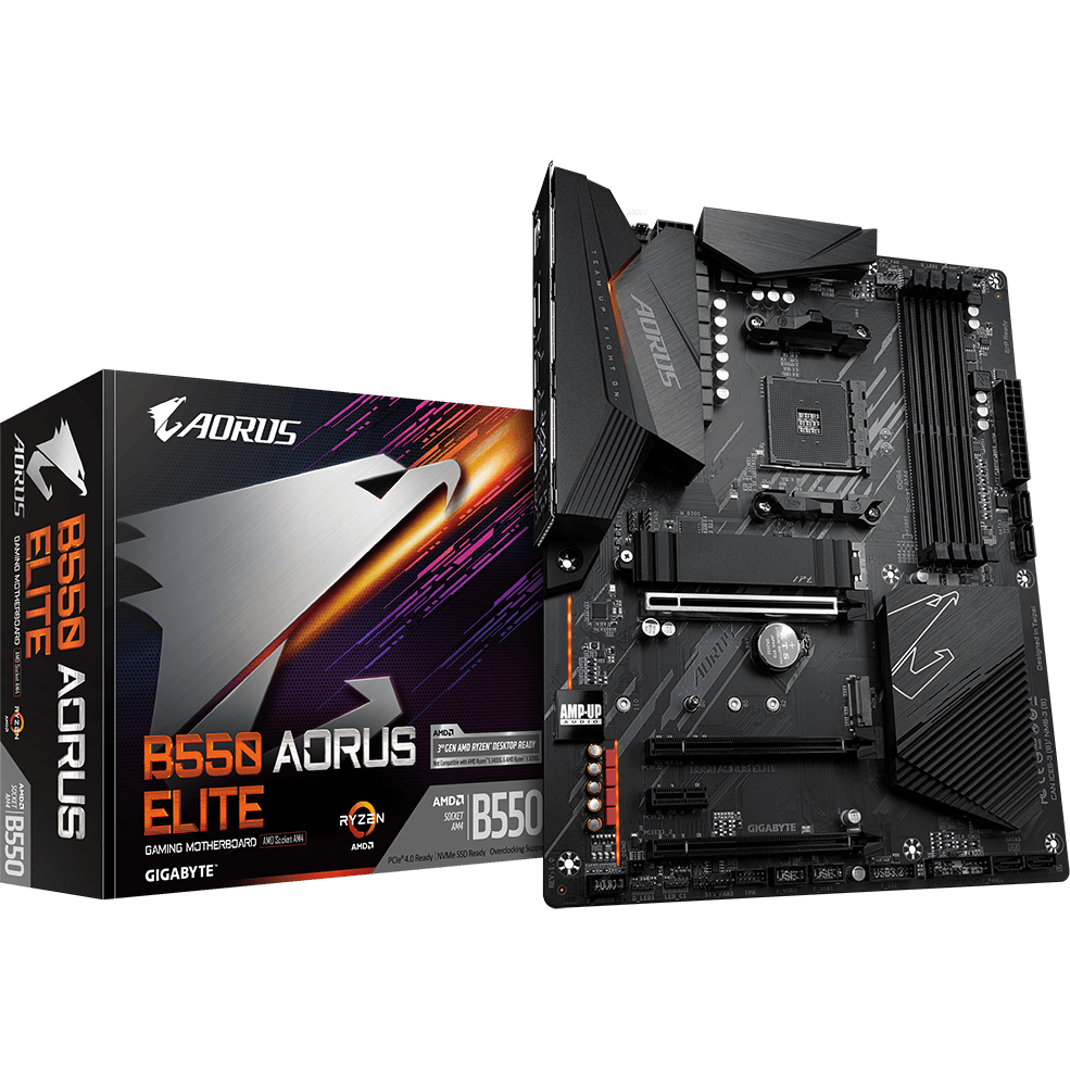AORUS B550 Elite DDR4 AM4 ATX Motherboard (GA-B550-AORUS-ELITE) image 1