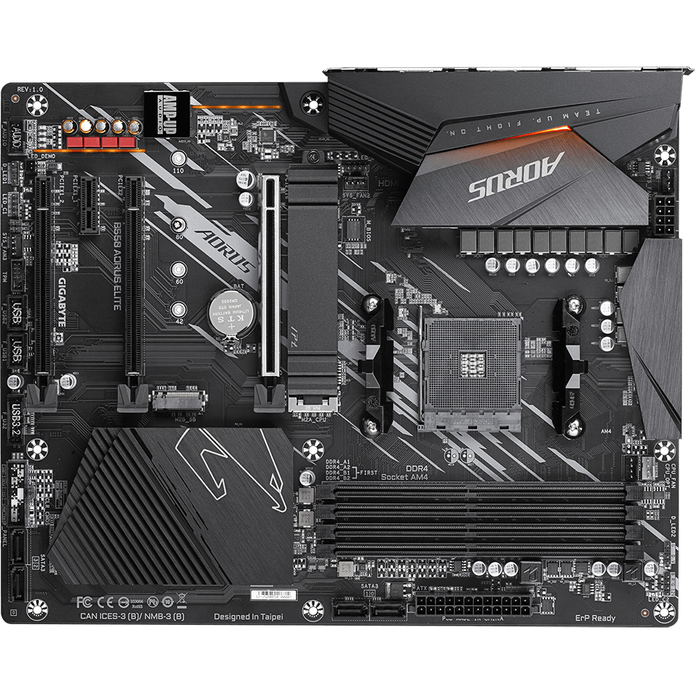 AORUS B550 Elite DDR4 AM4 ATX Motherboard (GA-B550-AORUS-ELITE) image 2