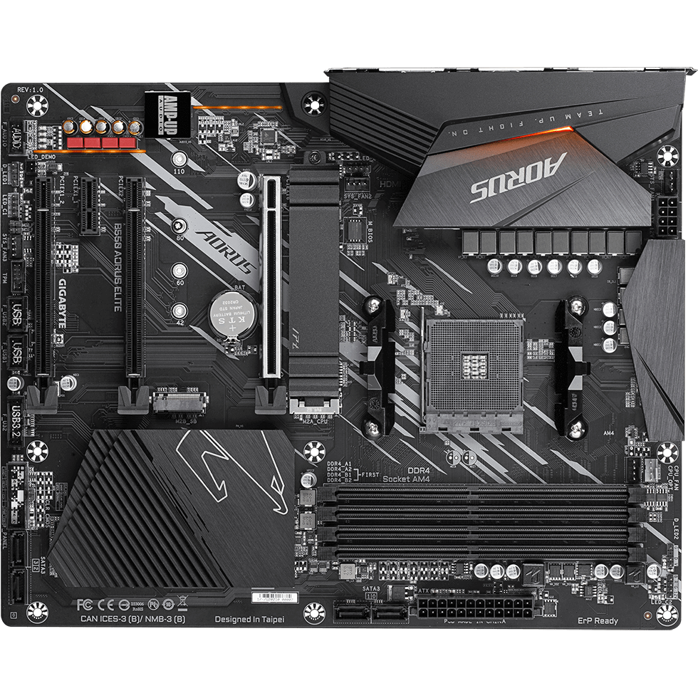 Gigabyte B550 AORUS ELITE V2 DDR4 AM4 Motherboard (GA-B550-AORUS-ELITEV2) image 2