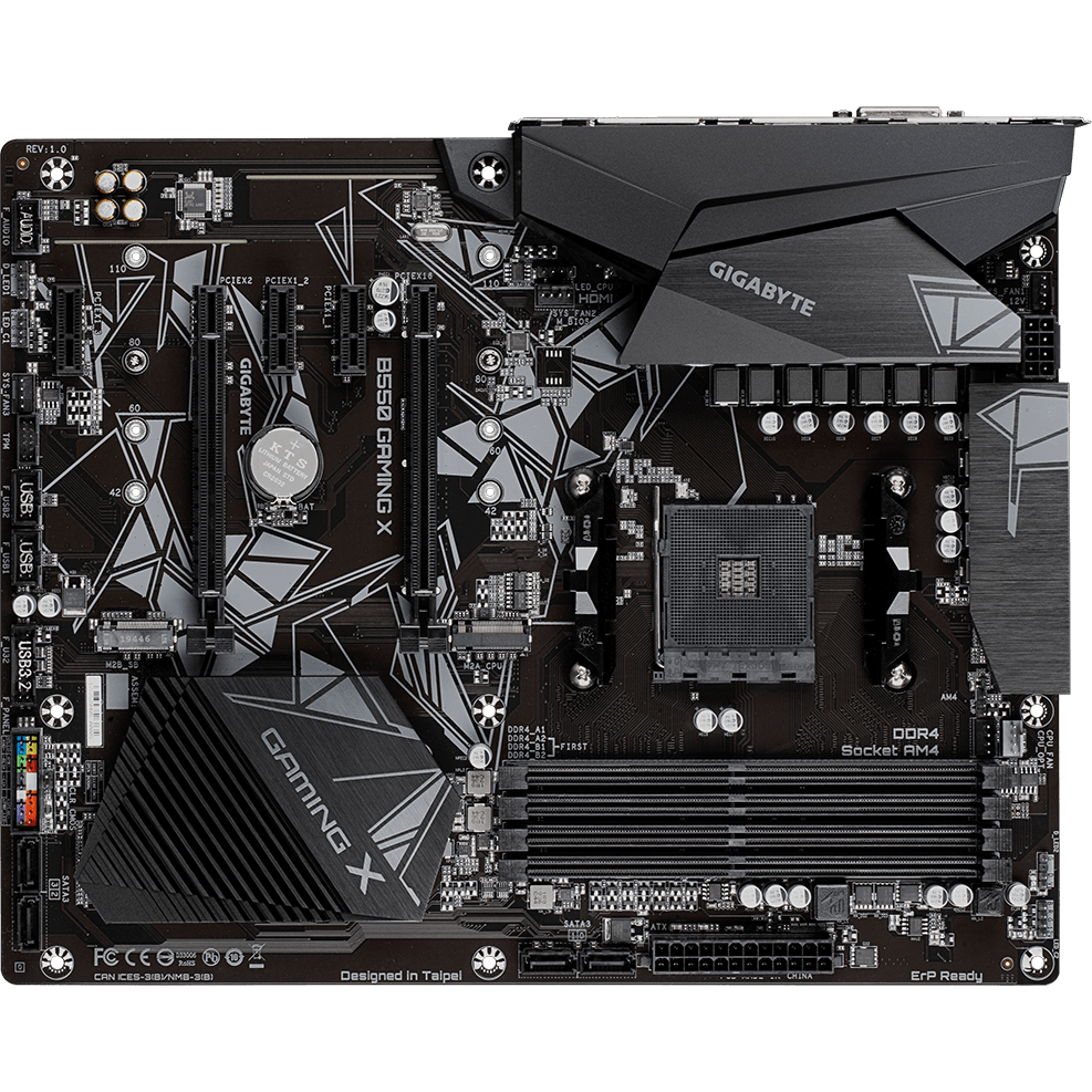 Gigabyte B550 Gaming X DDR4 AM4 ATX Motherboard (GA-B550-GAMING-X) image 4