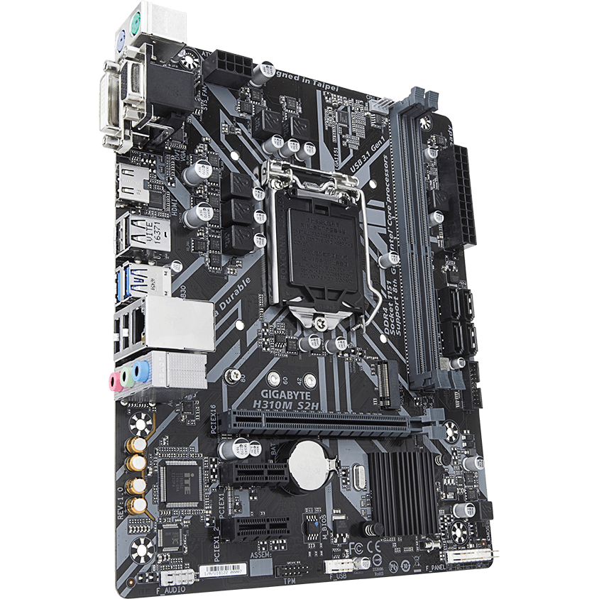 GIGABYTE H310M-S2H2 LGA1151 mATX Motherboard (GA-H310M-S2H2) image 3