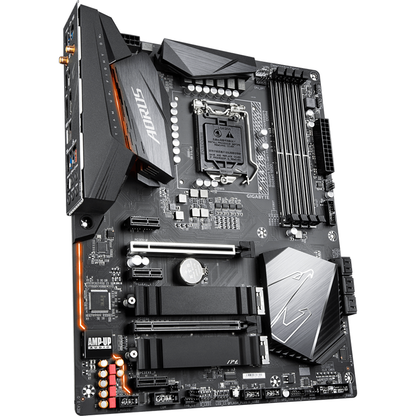 Aorus H470 Pro AX LGA1200 ATX Motherboard — rear view