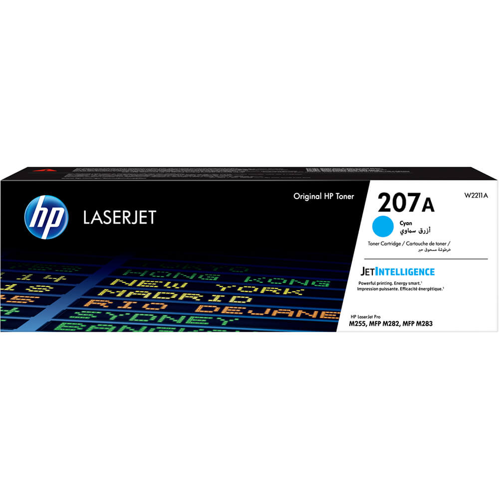 HP 207A Cyan Laser Toner Cartridge (W2211A) image 1