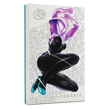 Seagate Ghost Spider-Man Special Edition 2TB FireCuda RGB External Gaming Hard Drive (STKL2000418) — front view