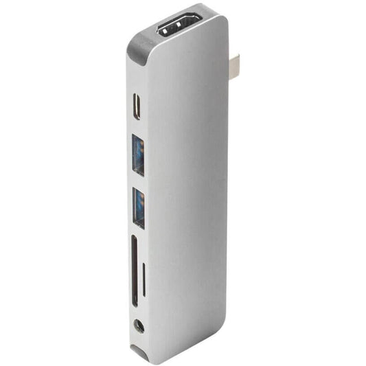 Hyper Drive Solo 7 in 1 USB-C Hub – Silver (GN21D-SILVER) image 1