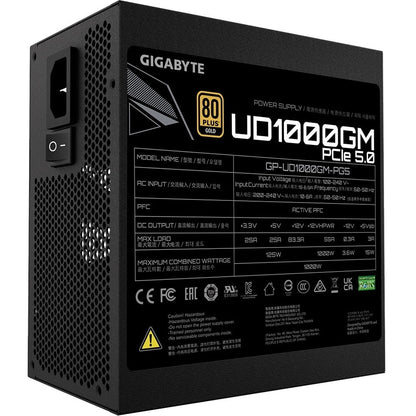 Gigabyte UD1000GM PG5 1000W 80+ Gold Certified Power Supply (GP-UD1000GM-PG5) — front view