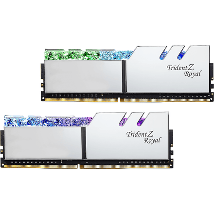 G.Skill F4-3600C18D-32GTRS Trident Z Royal 32GB DDR4-3600MHz Desktop Memory Module – Silver (GS-TZR-3600-2×16)