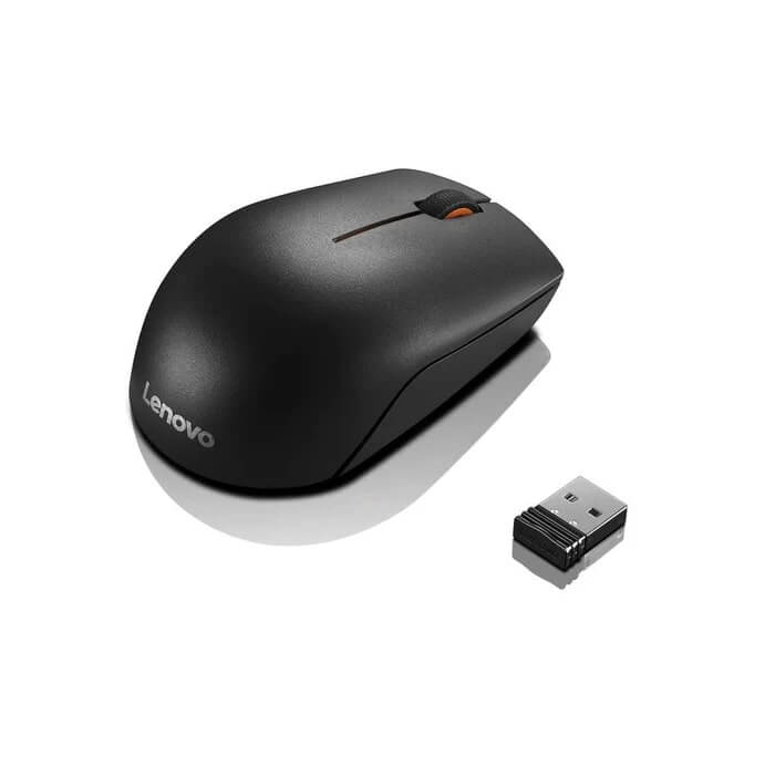 Lenovo 300 Wireless Compact Optical Mouse (GX30K79401) — front view
