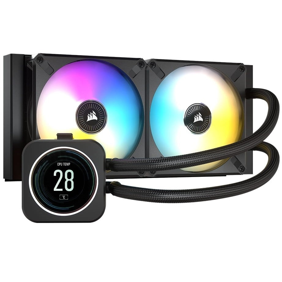 Corsair iCUE H100i ELITE LCD Display 240mm Liquid CPU Cooler (CW-9060061-WW) image 1