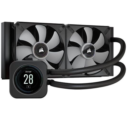 Corsair iCUE H100i ELITE LCD Display 240mm Liquid CPU Cooler (CW-9060061-WW) image 2