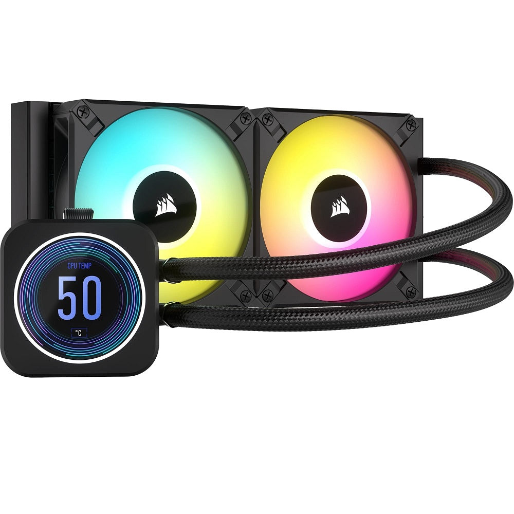 Corsair iCUE H100i ELITE LCD XT Display Liquid CPU Cooler (CW-9060074-WW) image 1