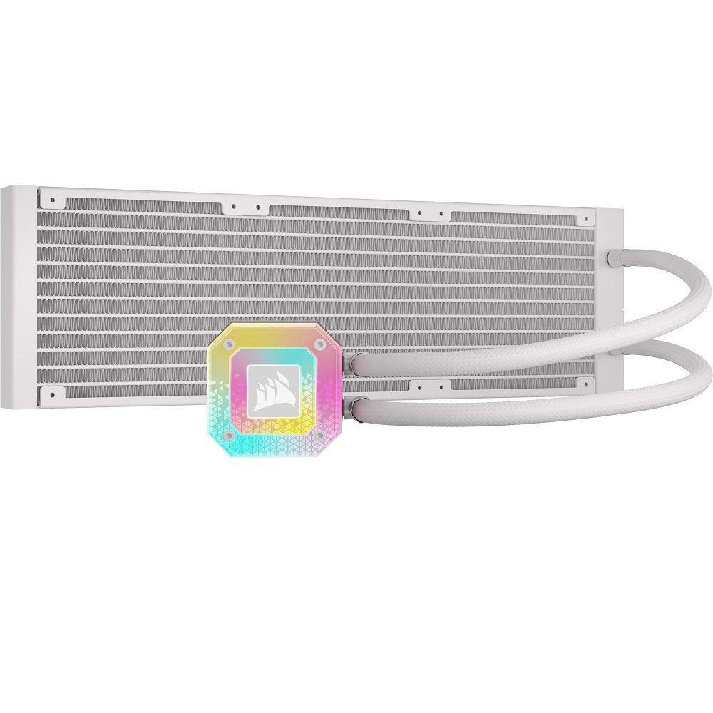 Corsair iCUE H150i ELITE Capellix XT 360mm White Liquid CPU Cooler (CW-9060073-WW) image 2