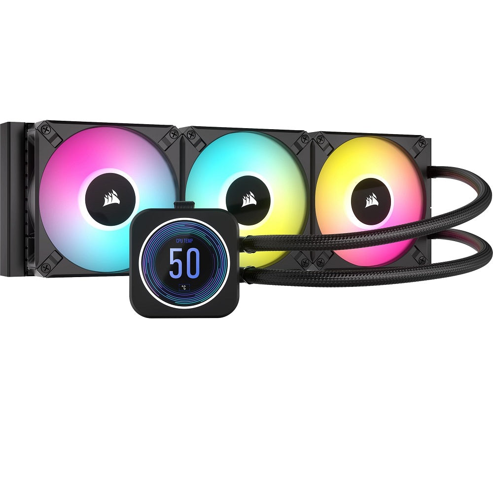 Corsair iCUE H150i ELITE LCD XT Display Liquid CPU Cooler (CW-9060075-WW) image 1