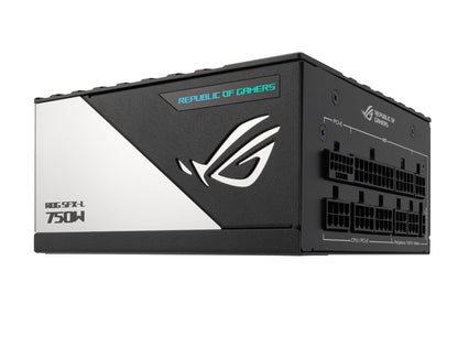 ASUS ROG LOKI SFX-L 750W 80+ Platinum Certified Gaming Power Supply (90YE00N4-B0NA00) — rear view