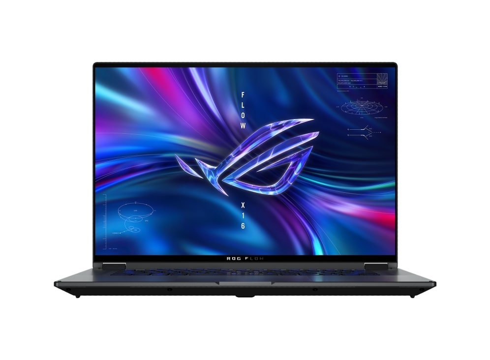 ASUS ROG Flow X16 GV601 Gaming Notebook PC – Ryzen 7-6800HS / 16.0″ WQXGA Touch / 16GB RAM / 1TB SSD / NVIDIA GeForce RTX 3050 Ti Graphics / Win 11 Home (GV601RE-71610B0W) image 1