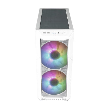 Cooler Master H500 MasterCase ATX Mid-Tower Iron Grey PC Case (H500-KGNN-S00) — front view
