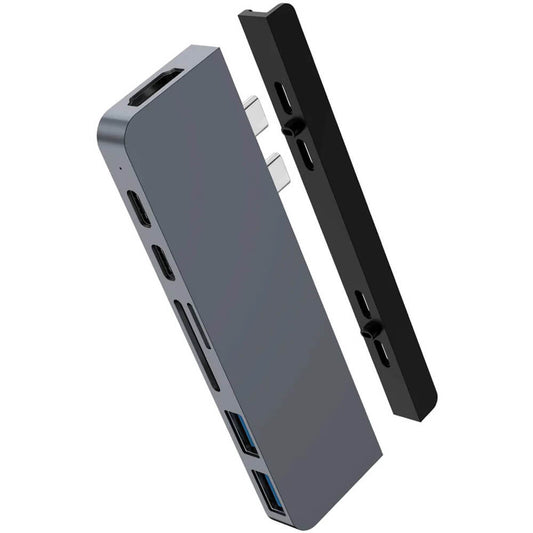 Hyper DUO 7 in 2 USB-C Hub – Space Gray (HD28C-GRAY) image 1