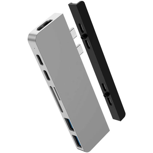 Hyper DUO 7 in 2 USB-C Hub – Silver (HD28C-SILVER) image 1