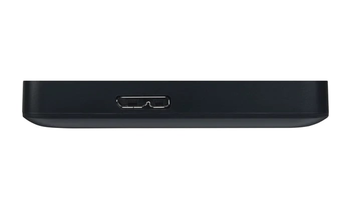 Toshiba Canvio Basics Portable Hard Drive(HDTB440EK3CA) — side view