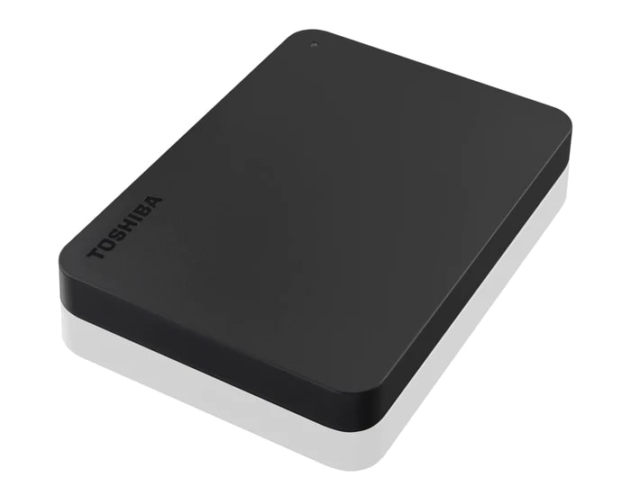 Toshiba Canvio Basics Portable Hard Drive(HDTB410EK3AA) — side view