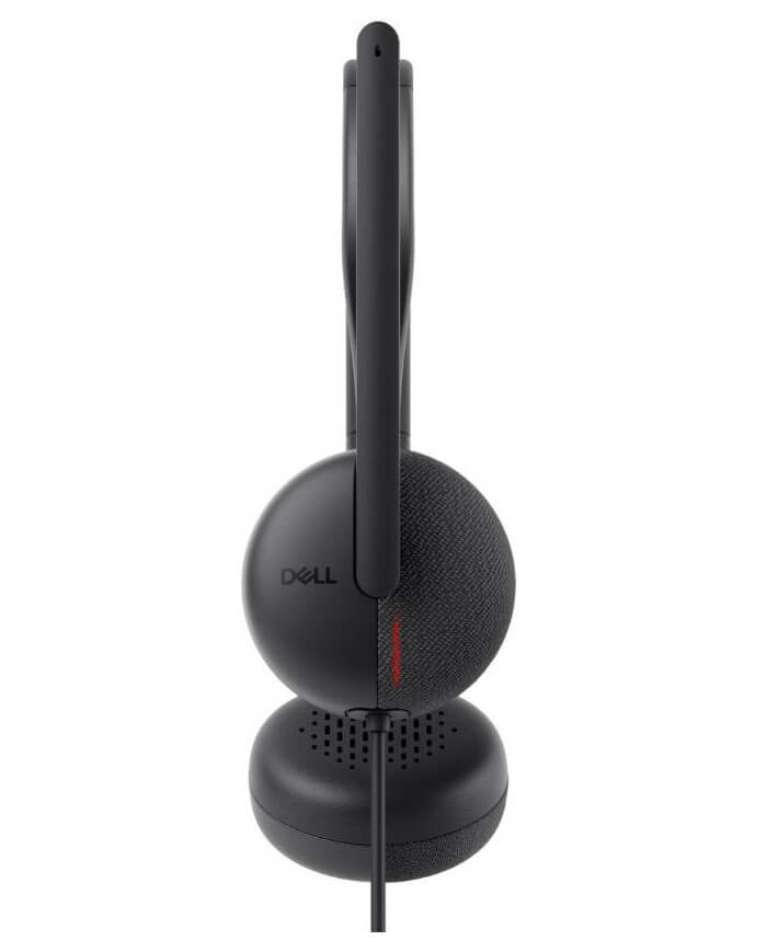 Dell WH3024 Wired Headset with Noise Cancellation (520-BBDH) — front view
