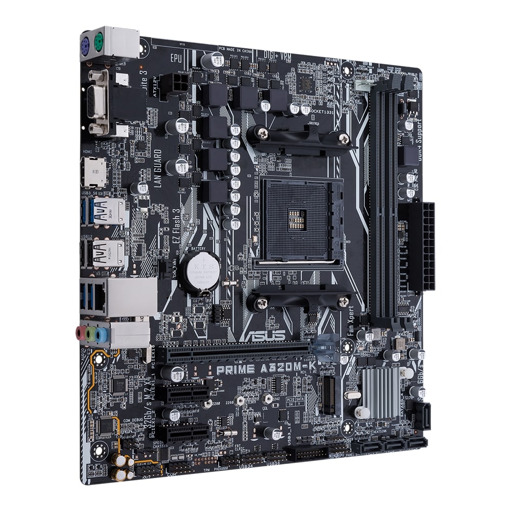 ASUS PRIME A320M-K Motherboard (PRIME A320M-K) image 2