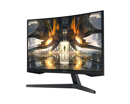 Samsung Odyssey G55A 32″ QHD HDR10 Curved Gaming Monitor (LS32AG550EAXXA) — side view