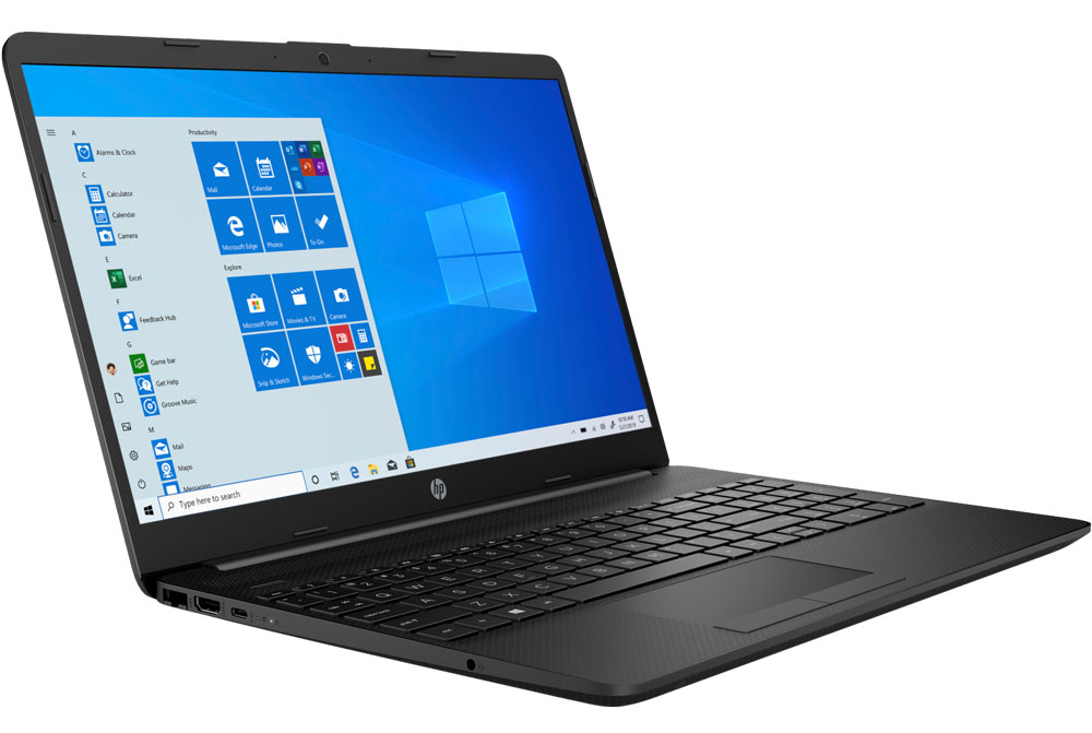 HP 255 G8 Notebook PC – Ryzen 3-3250U / 15.6″ HD / 8GB RAM / 256GB SSD / Win 10 Home / Dark Ash (3C3V1ES) — front view