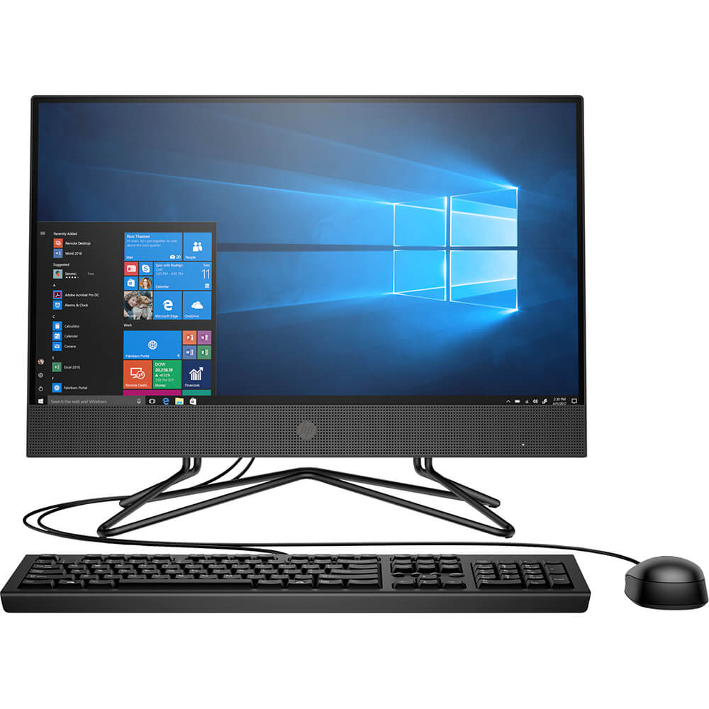 HP 200 G4 All-in-One Desktop PC – Core i3-10110U / 4GB RAM / 1TB HDD / 21.5″ FHD / Win 10 Pro (9US62EA) image 1