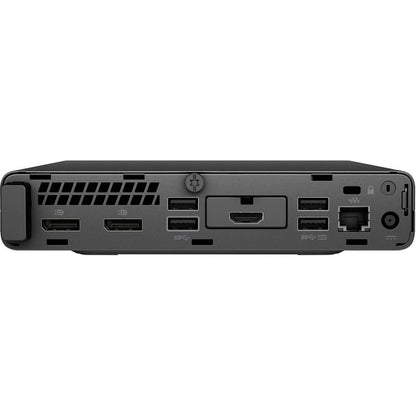 HP EliteDesk 800 G5 Mini Desktop PC – Core i7-9700 / 16GB RAM / 512GB SSD / Win 10 Pro (7PF54EA) — rear view