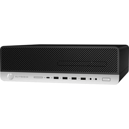 HP EliteDesk 800 G5 SFF PC – Core i7-9700 / 16GB RAM / 512GB SSD / Win 10 Pro (7PF03EA) — side view