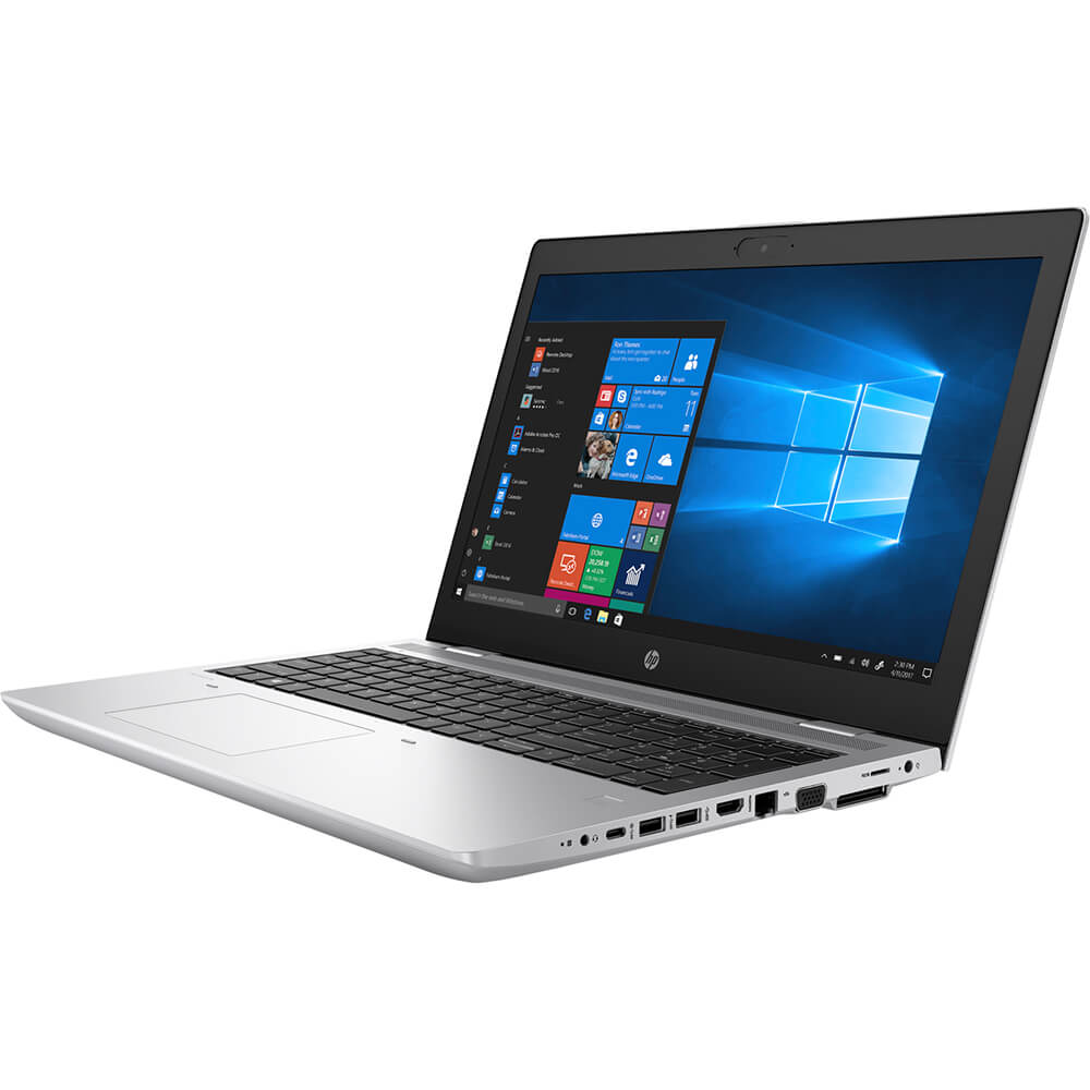 HP ProBook 650 G5 Notebook PC – Core i5-8265U / 15.6″ HD / 8GB RAM / 256GB SSD / Win 10 Pro (7KP32EA) — side view