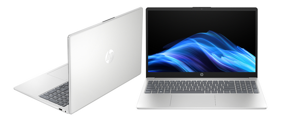 HP 15s AMD Ryzen 5 7520U 16GB RAM 512GB SSD Laptop Natural Silver laptop image 1