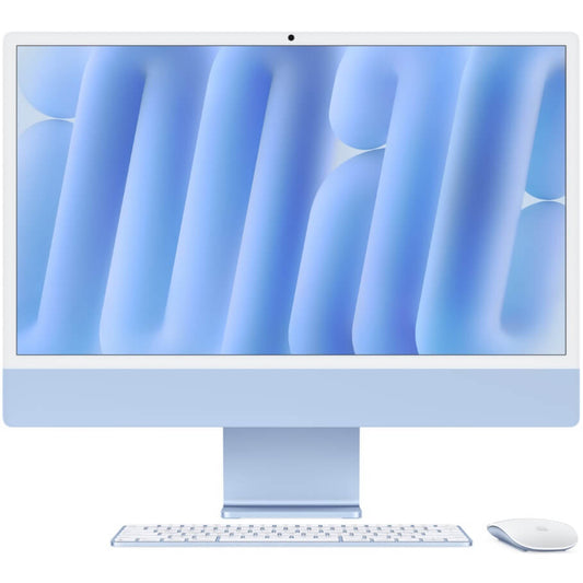Apple iMac 24″ Desktop PC – Apple M4 Chip / 24″ 4.5K Retina / 16GB RAM / 256GB SSD / macOS / Blue (MWV13SO/A) image 1