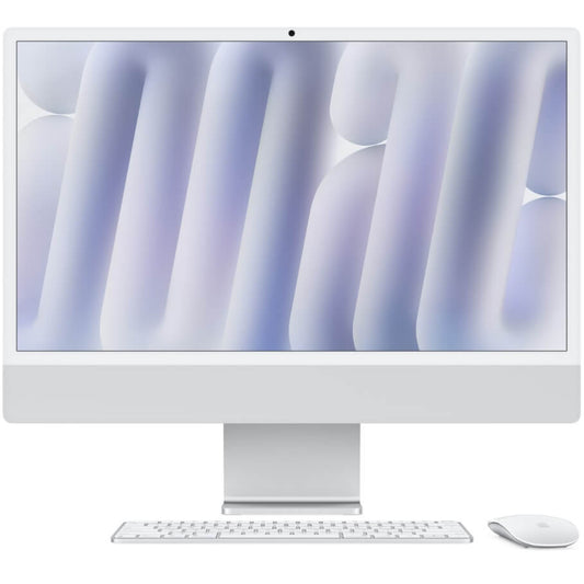 Apple iMac 24″ Desktop PC – Apple M4 Chip / 24″ 4.5K Retina Nano-Texture Glass / 16GB RAM / 256GB SSD / macOS / Silver (MD3H4SO/A) image 1