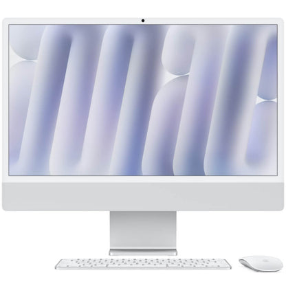 Apple iMac 24″ Desktop PC – Apple M4 Chip / 24″ 4.5K Retina / 16GB RAM / 512GB SSD / macOS / Silver (MWUV3SO/A)