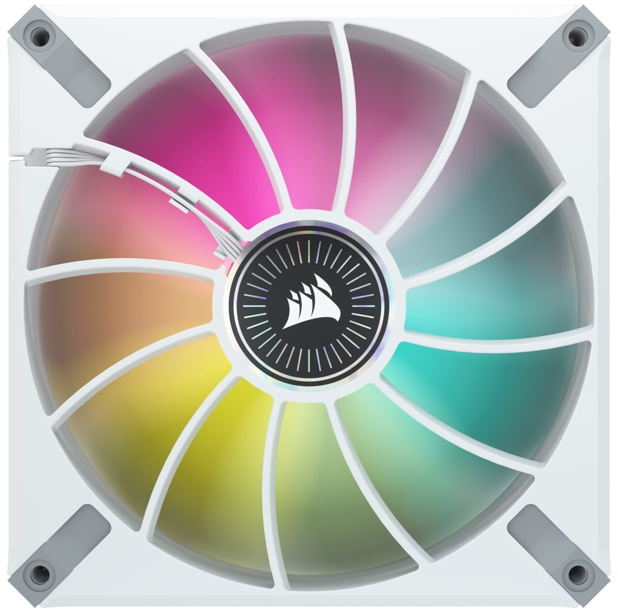 Corsair iCUE ML140 RGB ELITE Premium 140mm PWM White Magnetic Levitation Fan (CO-9050118-WW) image 1