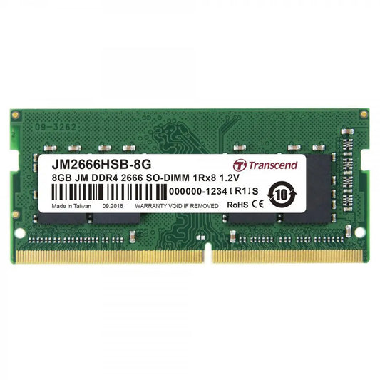Transcend 8GB DDR4 2666MHz Notebook Memory Module (JM2666HSB-8G) image 1