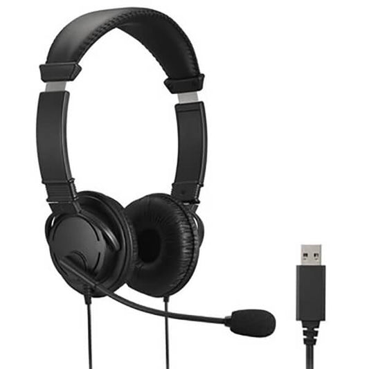 Kensington USB-A Call Centre Dual Headset/Headphones – Black (K33065WW) image 2