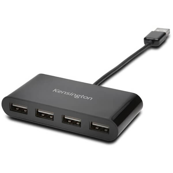 Kensington 4-Port USB 2.0 Hub (K39120EU) — front view
