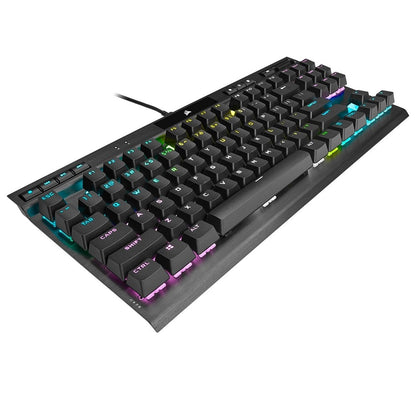 Corsair K70 RGB TKL CHAMPION SERIES Optical-Mechanical Black Gaming Keyboard (CH-911901A-NA) — rear view